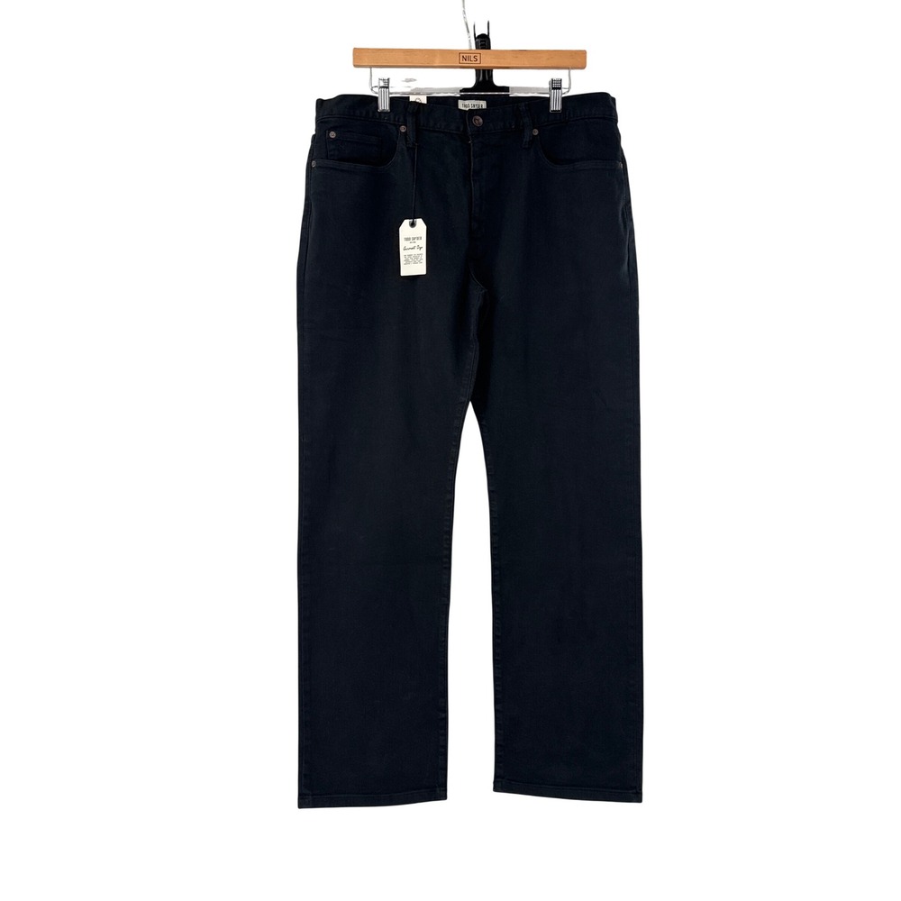 Todd Snyder Pants Mens 36x32 Black Straight Fit Garment Dyed 5 Pocket TW
